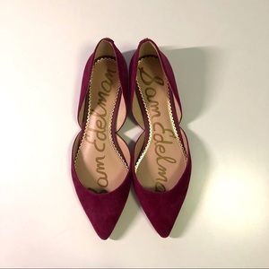Sam Edelman Rodney flats in fuchsia suede